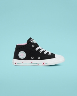 Converse Ditsy Floral Madison Chuck Taylor All Star Lány Közép Felső Fekete/Rózsaszín/Fehér | BAJDNI